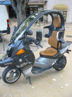 Cool BMW motorcycle.